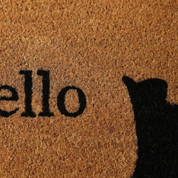 NWT Nicole Miller Outdoor Coir Mat CPC08 Hello Cat - Picture 3 of 6